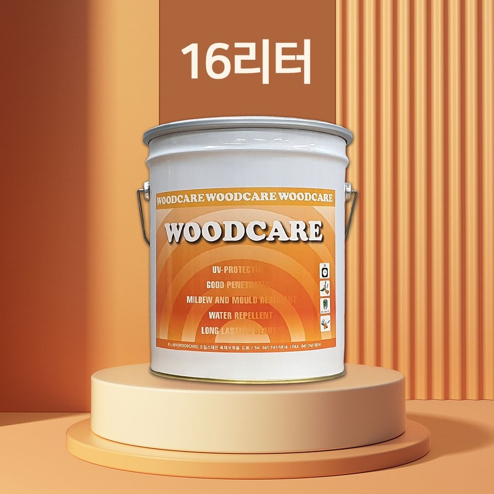 우드케어 오일스테인 woodcare 16리터, WC-711 밤나무 109,500원