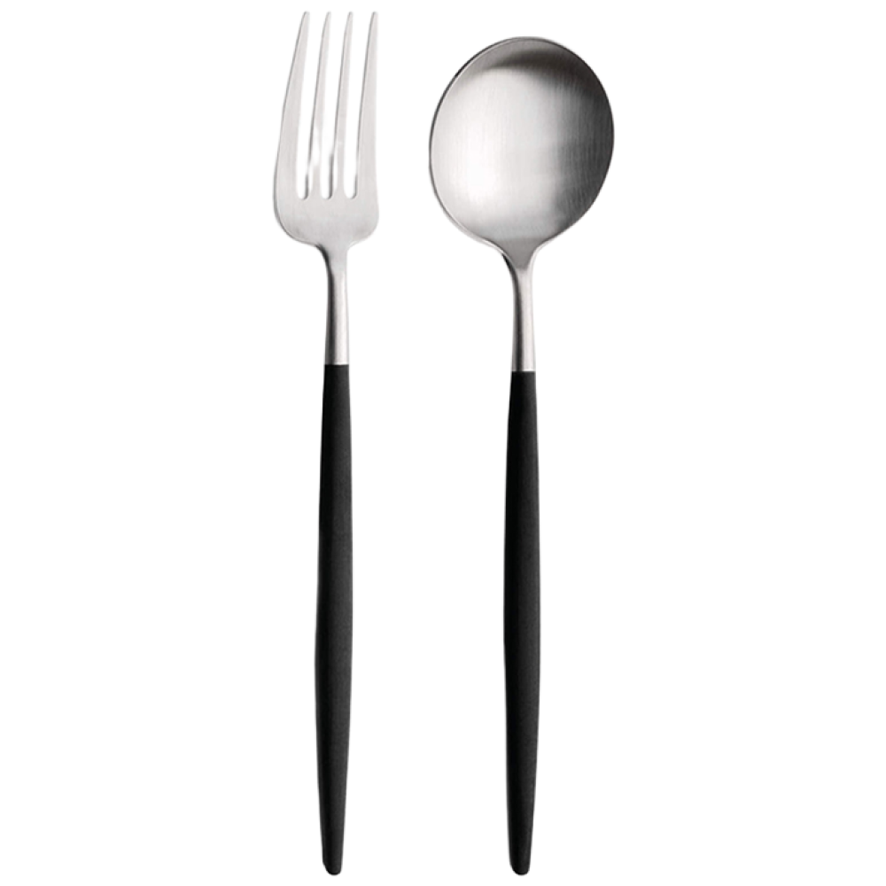 큐티폴고아 블랙실버 2종세트 (디너스푼, 디너포크) 26,100원
