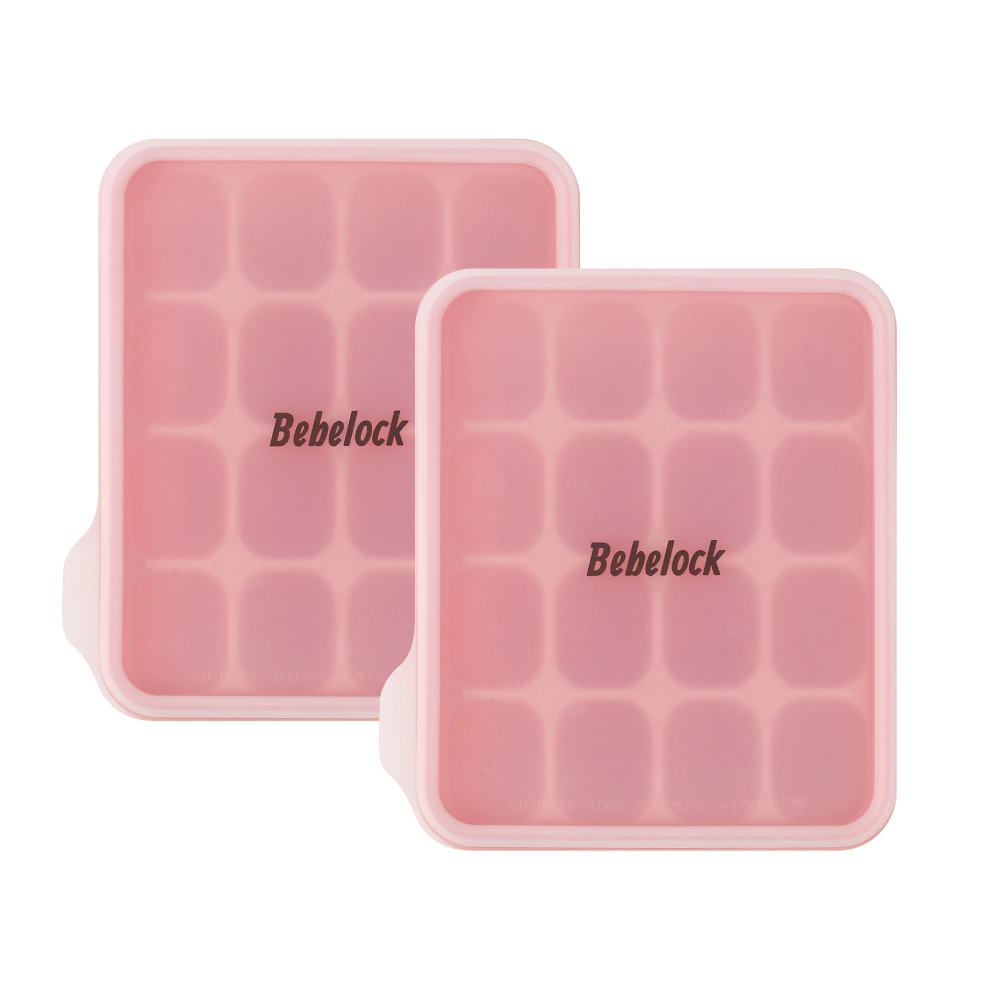 베베락 엘파 실리콘 큐브 2P(냉동보관용기_뚜껑포함 13.5cm X 15cm), 엘파 실리콘큐브(피치핑크2P), 1개 14,880원