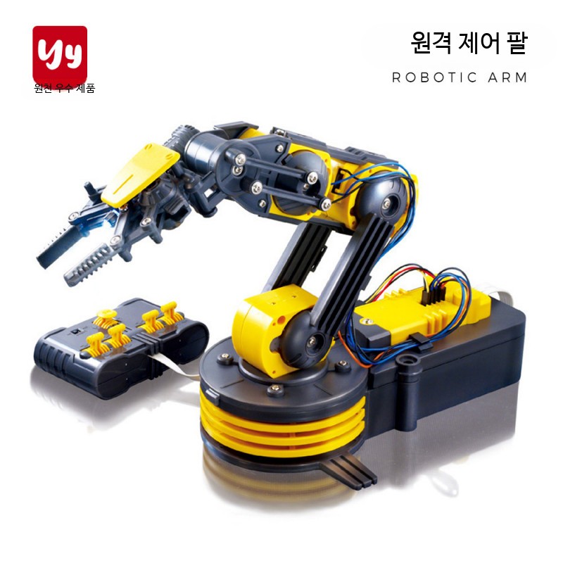 교육용 로봇과학 코딩로봇 만들기 키트 학습 DIY 조립 완구 6축 다관절로봇팔 키트 프로그래밍 기술 교육용 로봇암 73,100원