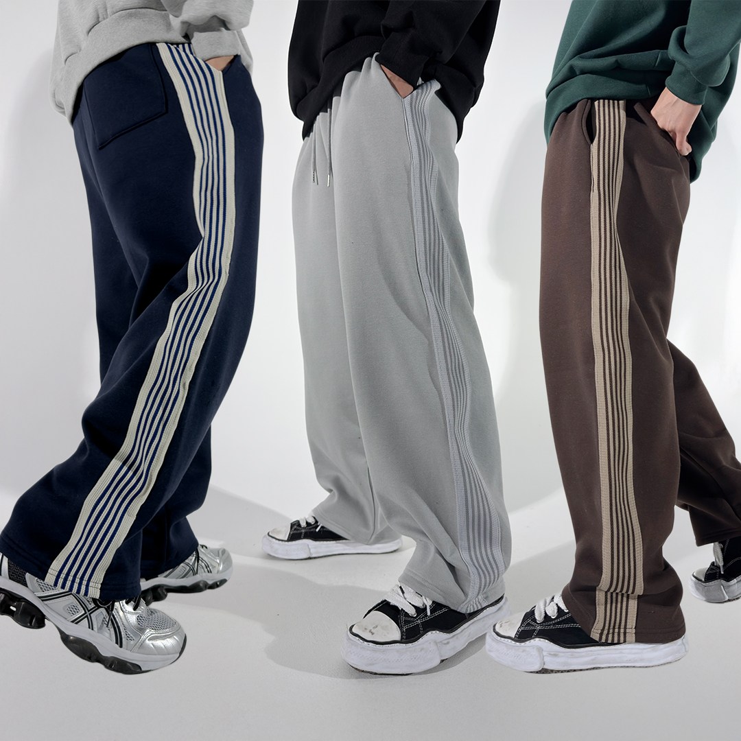 어나더 테이핑 기모 트레이닝 팬츠 남자 따뜻한 커플룩 데일리 빅사이즈 큰옷 트레이닝 도프룸 53,900원