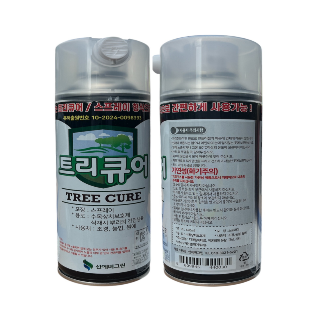 스프레이형 수목도포제 트리큐어 30개 1박스 세트, 30개, 420ml 479,420원
