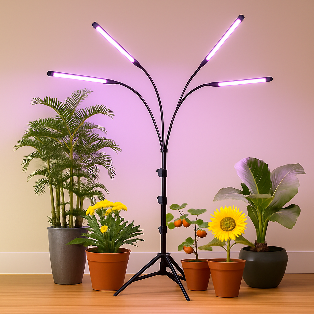 비상 4헤드 삼각대 LED 식물성장 생장등 스탠드 (어댑터포함) 34,800원