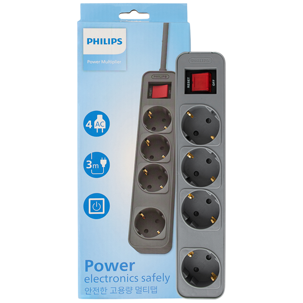 필립스 고용량멀티탭 4000W 워크탭 과부하차단 19,840원