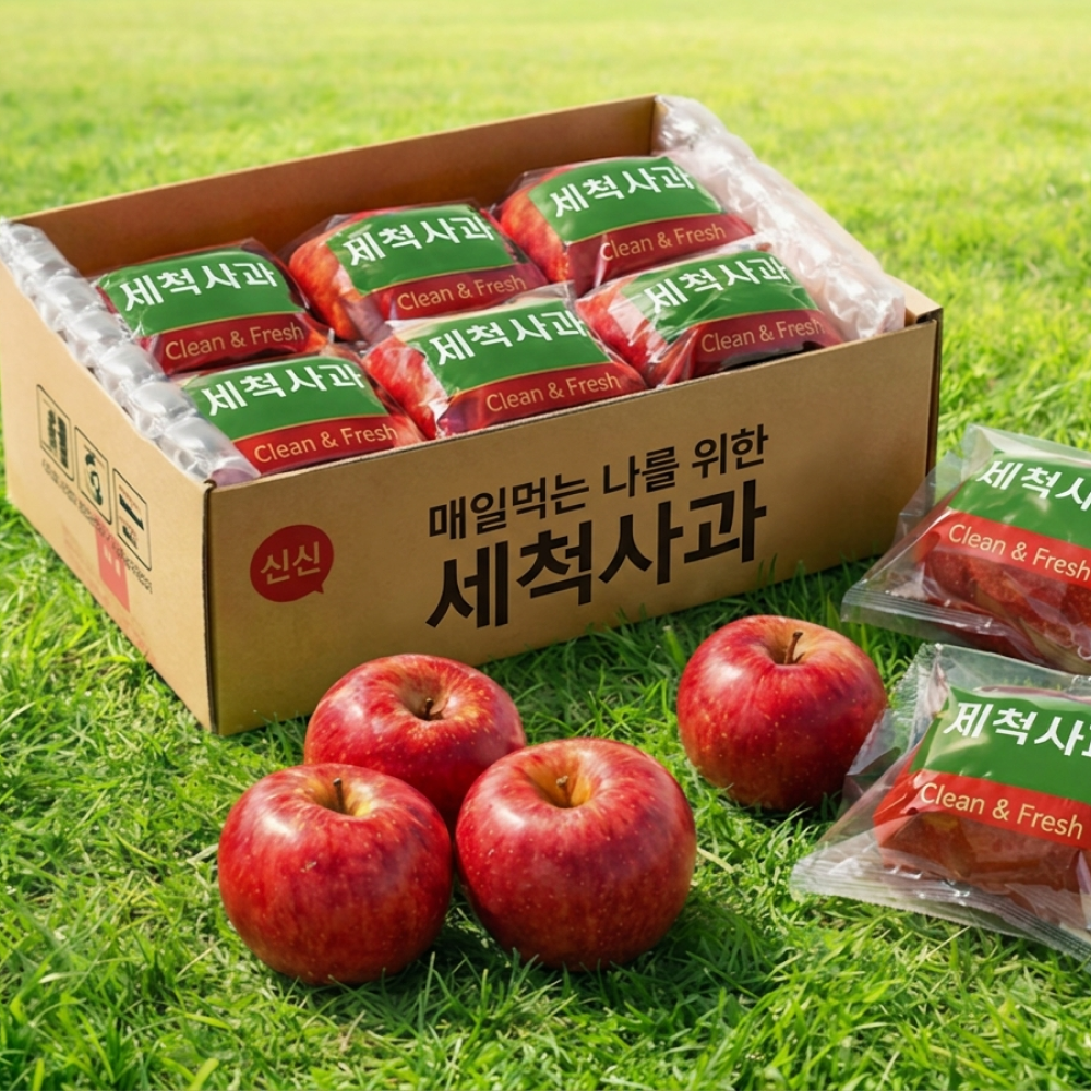 초특가 고당도 껍질째 먹는 세척사과, 1박스, 5kg 한입 산지특송 27,480원