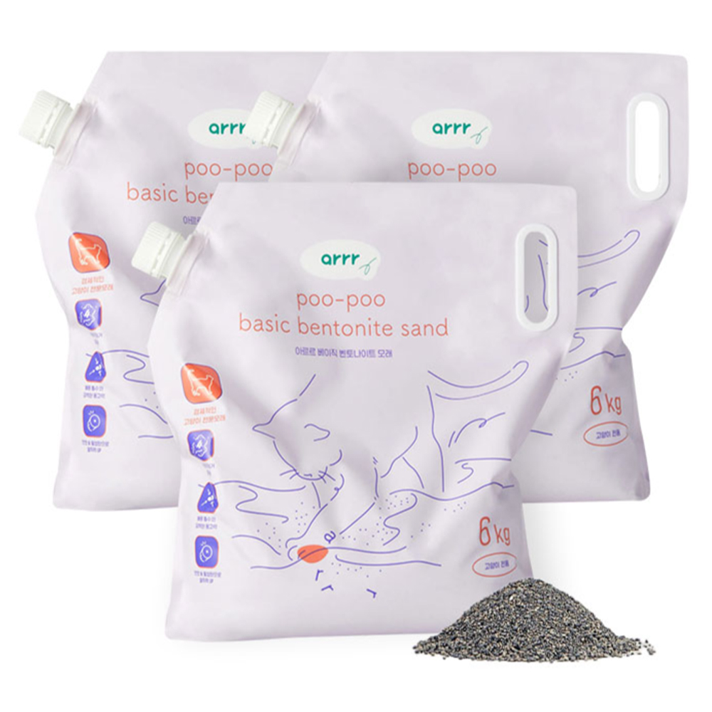동원아르르 응고형 푸푸 베이직 벤토나이트 고양이 모래 25,900원