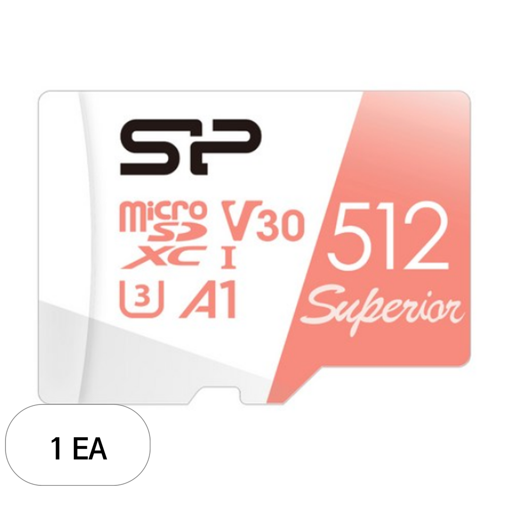 실리콘파워 micro SD XC Superior A1 4K 메모리카드 SP512GBSTXDV3V20 143,390원