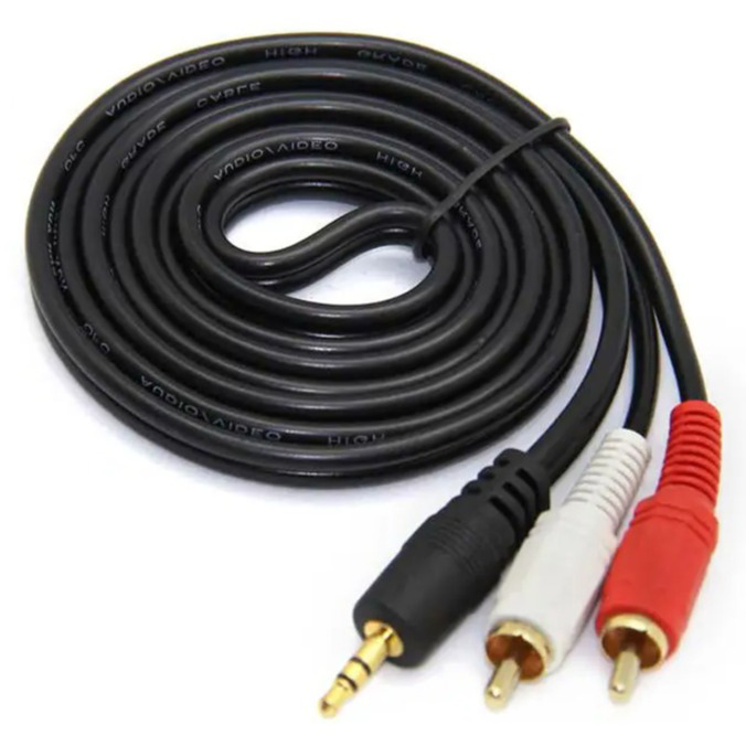 제이프로 무산소동 2RCA to 3.5ST 앰프 믹서 PC 포스기 음향케이블 1.5m 2,500원