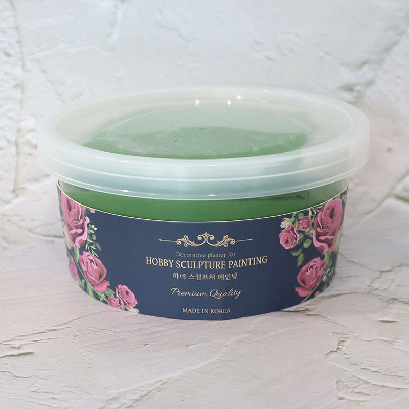 [하비코] 스컬프쳐 페인팅 플라스터 600g 색상선택 백드롭페인팅 모형생크림케이크 거친 클레이, 05 그린 7,500원