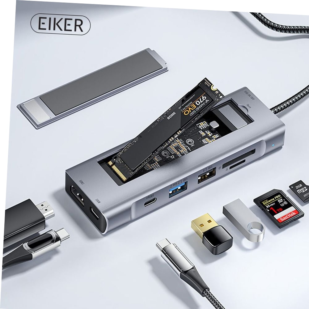 EIKER 8in1 c타입 멀티허브 USB3.2 HDMI SSD 103,500원
