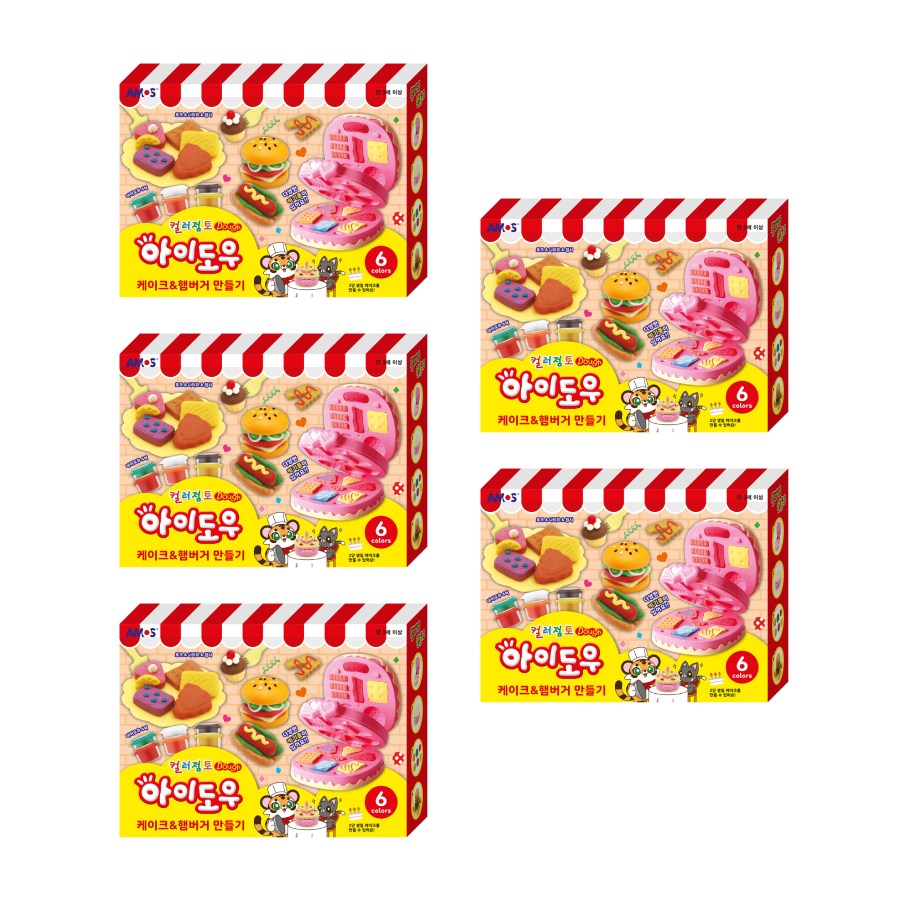 아모스 컬러점토 케이크&햄버거 만들기 / 클레이 플레이도우 찰흙 아이도우만들기 아모스아이도우 아모스클레이 아모스점토 39,900원