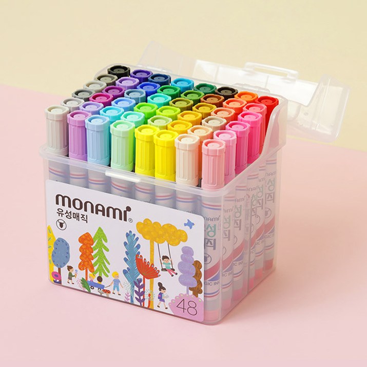 모나미 유성매직 48종 세트, 혼합, 1개 39,500원
