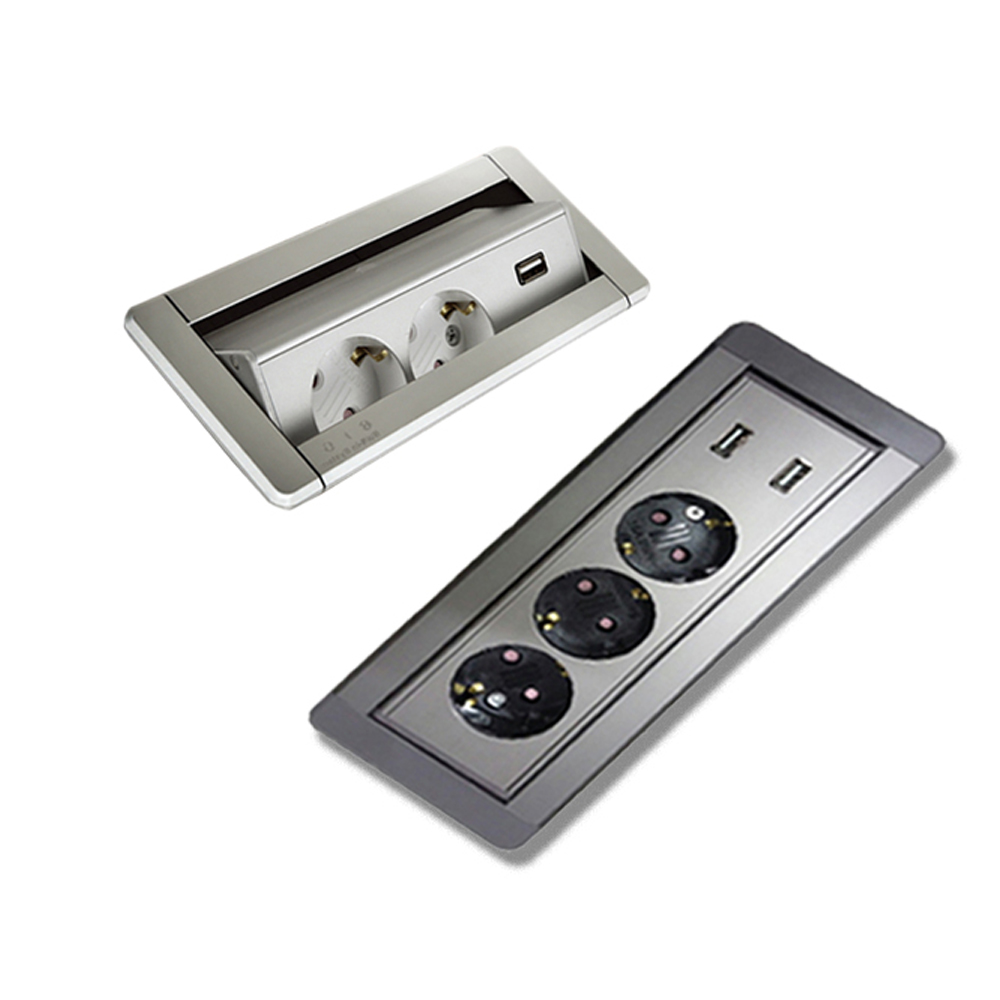 수동 회전 멀티콘센트 3구 USB 2구 실버 다크그레이 블랙 샴페인골드 59,800원