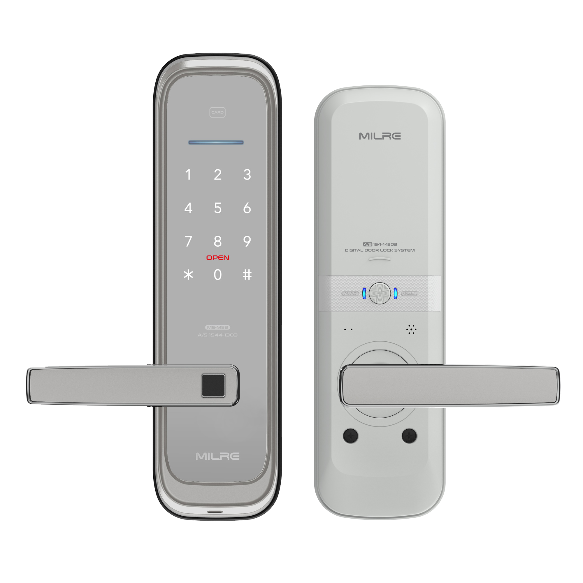 밀레시스텍 무타공 지문인식 스마트 도어락 ME-M58F, ME-M58F(ChampagneWhite), 방문설치 158,830원