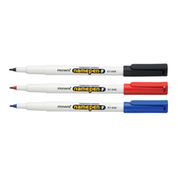 [감동] 모나미 3색 네임펜 F 3색 흑청적 3색 9,000원