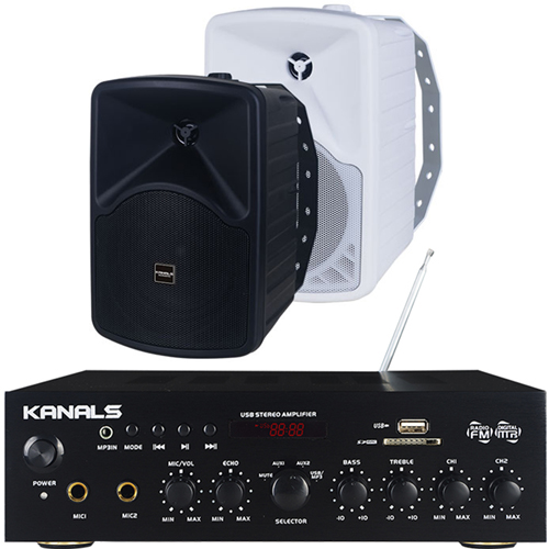 카날스 매장용 앰프스피커 BKM-50(2체널 160W) TS스피커 FM라디오/USB/MP3 멀티기능, SM 267,540원