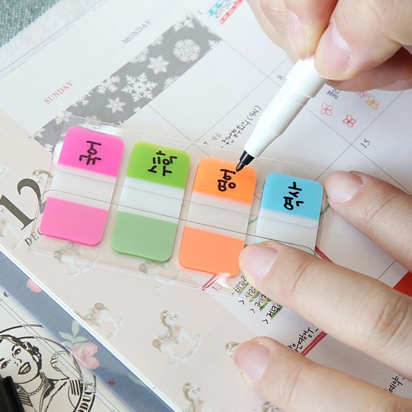 프린텍 팝업 인덱스탭 38x18mm 형광4색 25매, 상세 설명 참조 2,510원