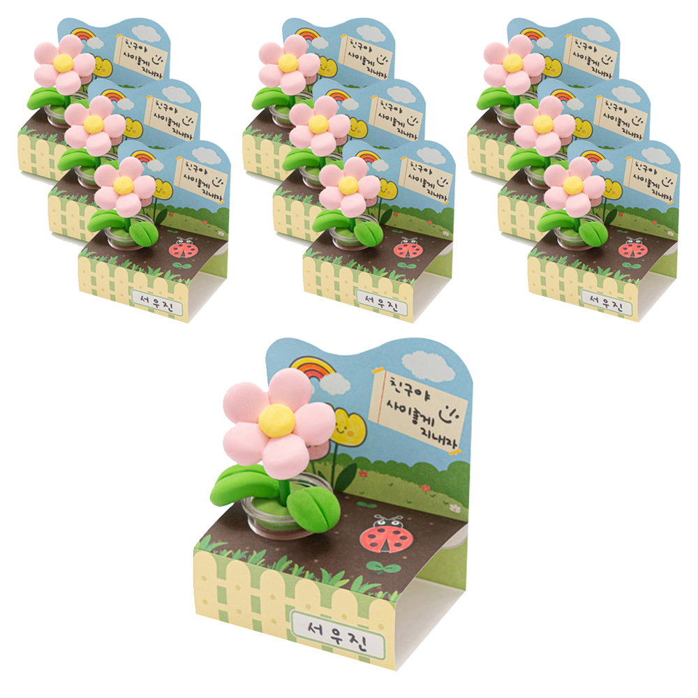 민화샵 클레이 꽃 화분 만들기 세트, S2400770, 10세트, 현재가 25,700원