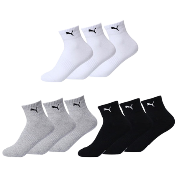 푸마 남성 여성 일반 단목양말 3족번들 9,900원