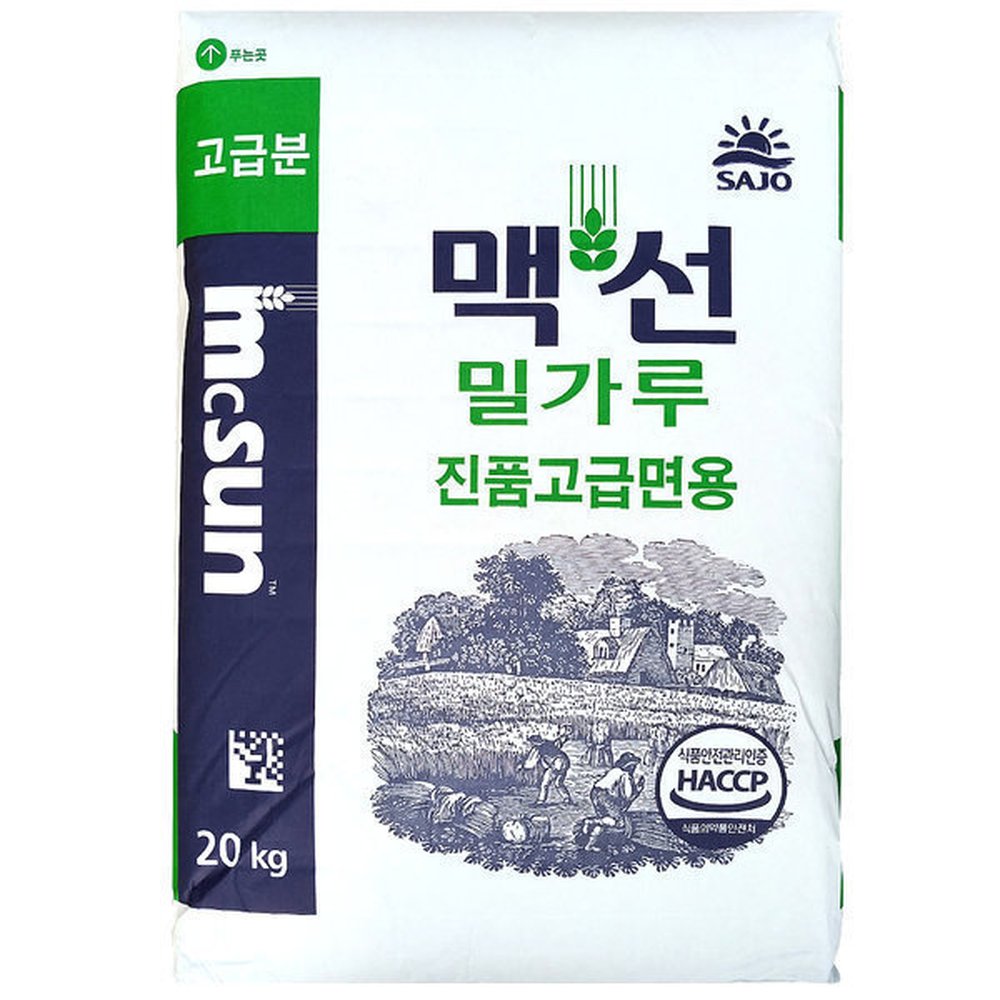 맥선 진품 면용 밀가루 20kg 49,740원