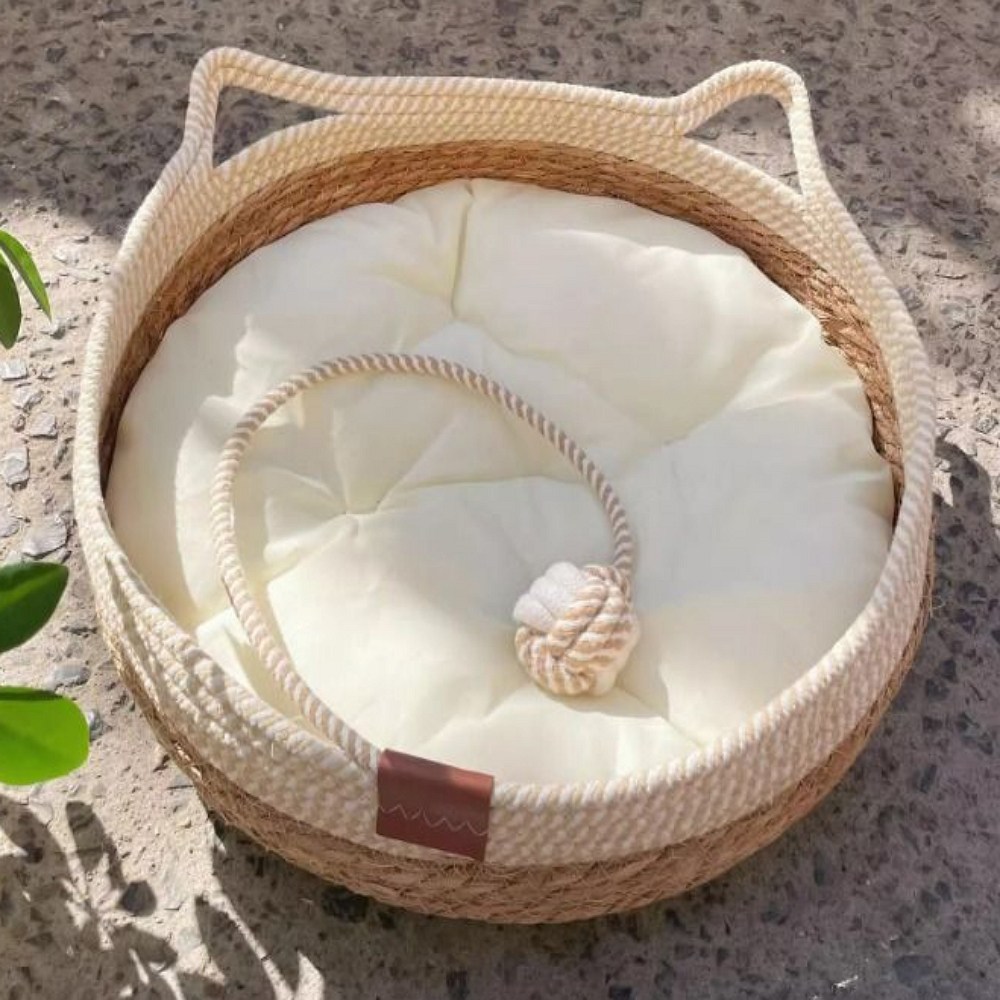 마이쁘띠 고양이방석 강아지방석 푹신한 스크래쳐 겸용 마약방석, 1개, 화이트 18,900원