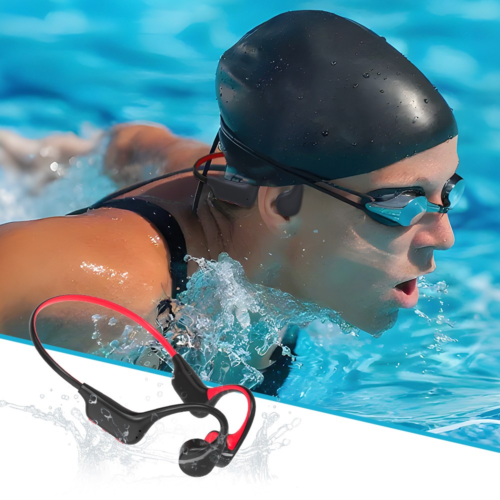 CCAGU골전도 블루투스 이어폰 오픈형 IP68 방수 32G 메모리 내장 무선 수영 이어폰 49,900원