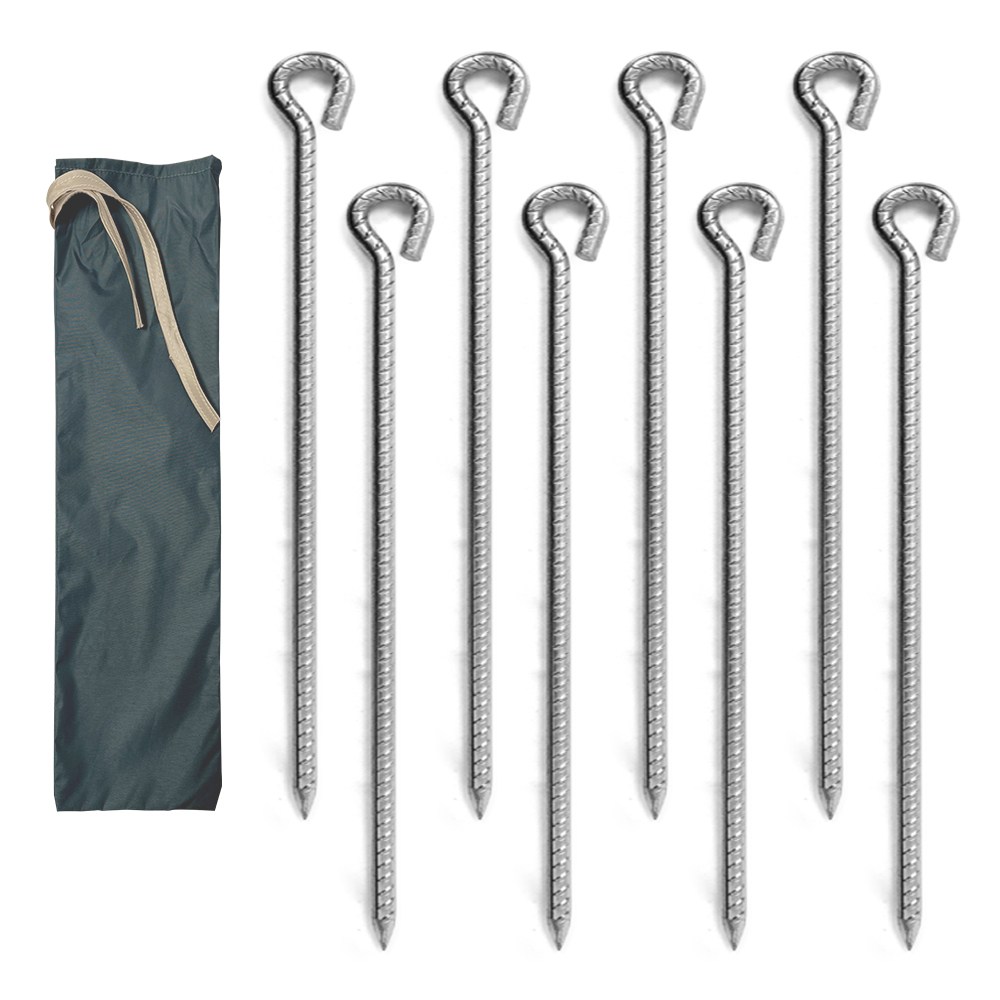 쇠말뚝 강철 단조팩 30cm 8P +보관가방, 1개 13,920원