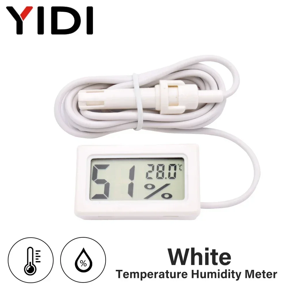 미니 LCD 디지털 온도계 습도계 게이지 테스터 인큐베이터 수족관 온도 습도 측정기 모니터 프로브 센서 감 9,300원