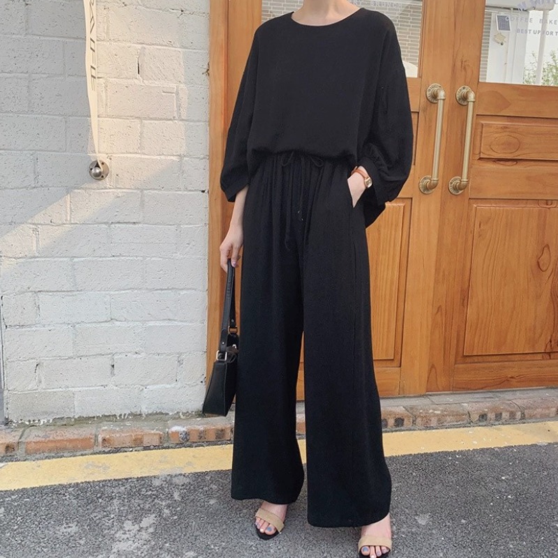 여성 면마 가오리핏 7부소매 상하의 세트 53,800원