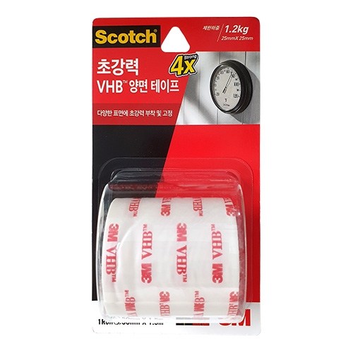 3M)양면테이프(VHB), 1개, 5515/50mmX1.5m/M325580 33,000원