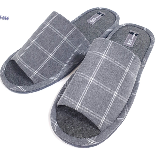 홈앨리스 테오체크 실내화, 280mm, 300mm 빅사이즈실내화, 큰슬리퍼, 남성슬리퍼, 사무실화 13,900원