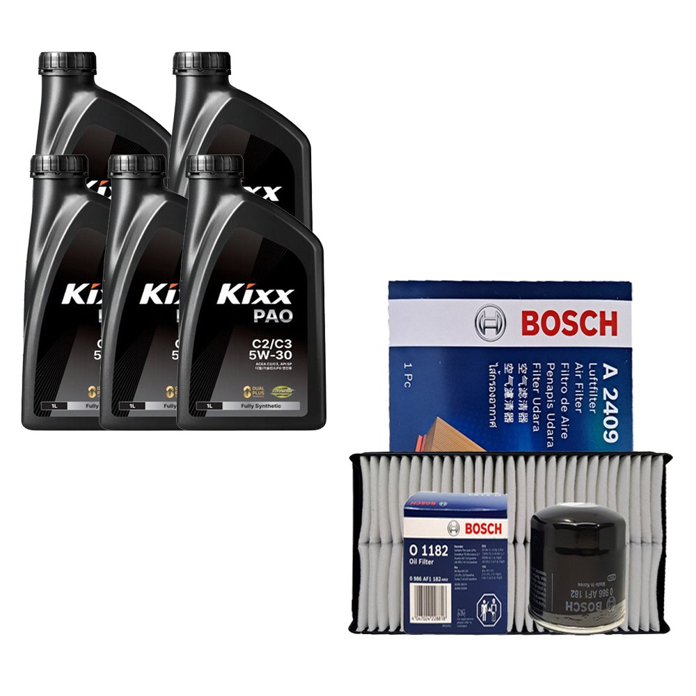 그랜저HG 2.4 가솔린(14년6월이전) 킥스 PAO 5W30 5L 엔진오일 필터 세트 1182-2409 52,440원