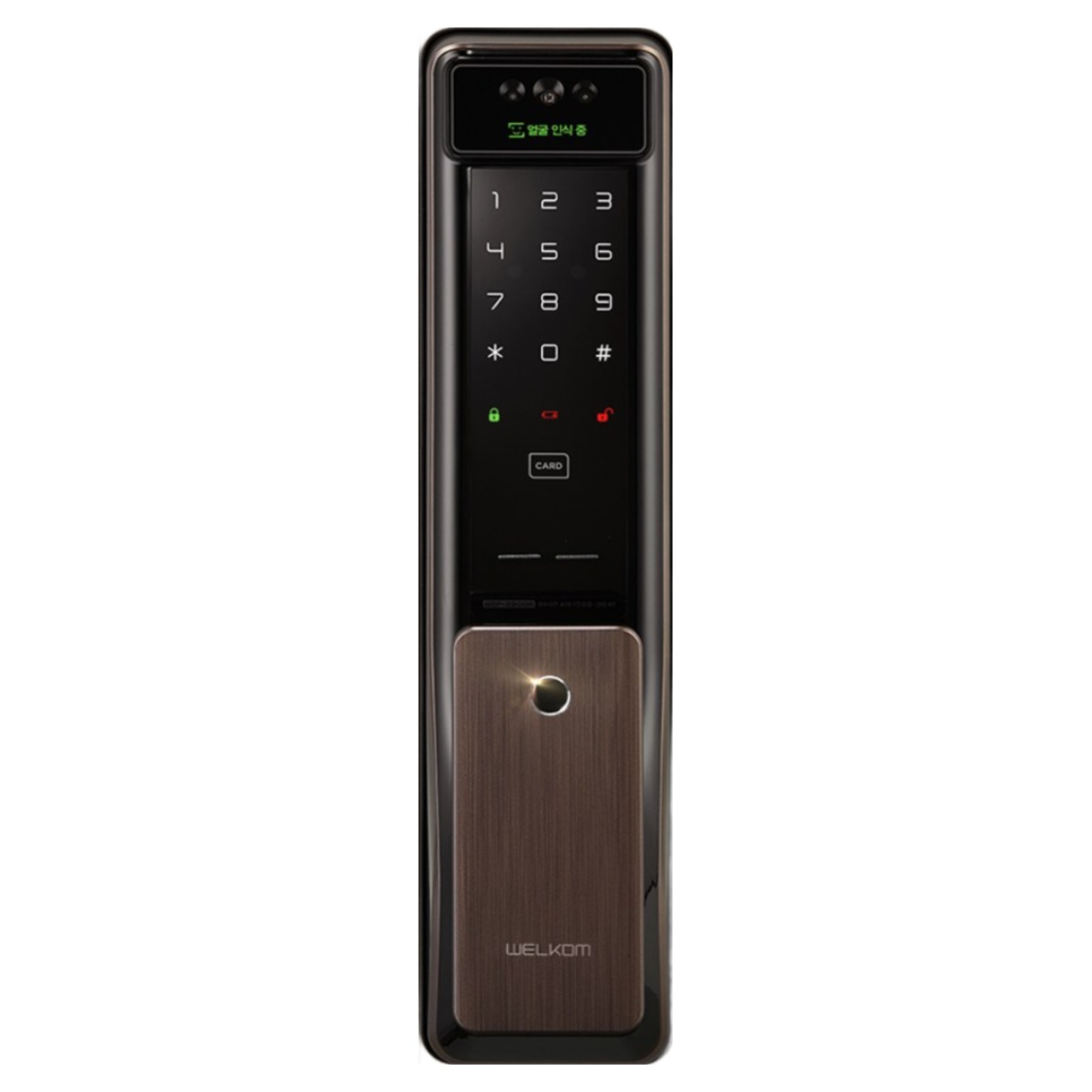 솔리티 웰콤 WSP-2900A 플러스 3D얼굴인식 지문인식 신제품 푸시풀 카드키2개+번호키 블루투스(옵션) 안면인식 0초즉시잠금 얼굴인식100개 0.9초지문인식 현관문 디지털도어락, 고객직접설치, 웰콤 WSP-2900A 플러스 350,000원