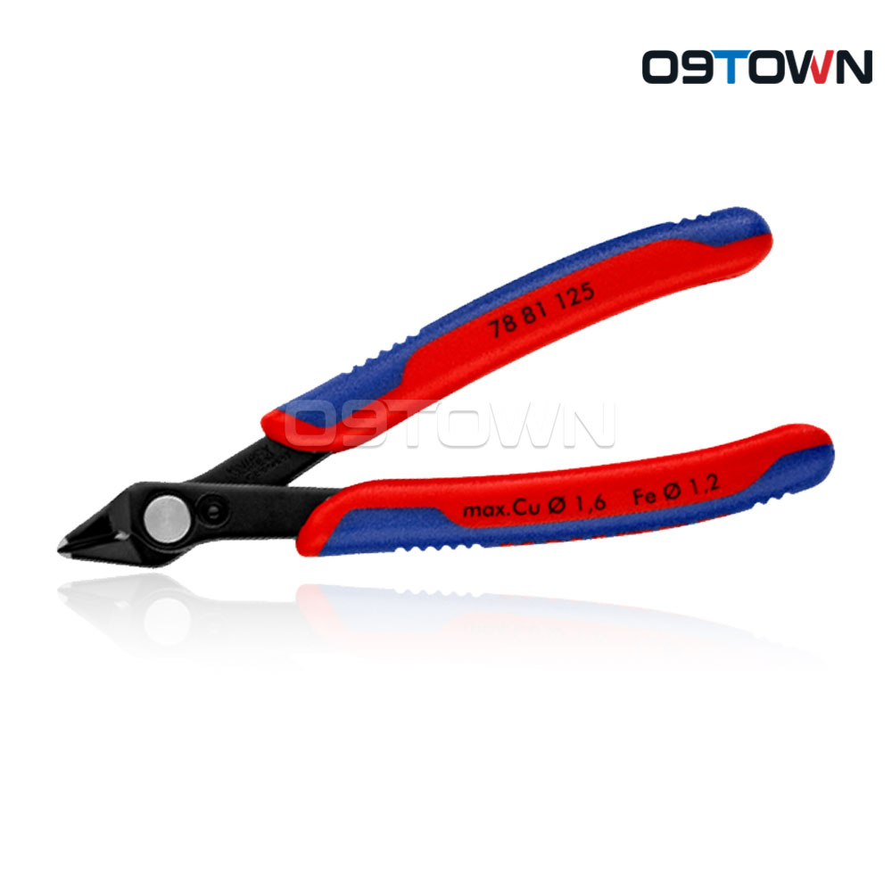 크니펙스 78-81-125 정밀 전자 니퍼 강선컷팅용 125mm 사용범위 0.2-1.6mm 64,300원