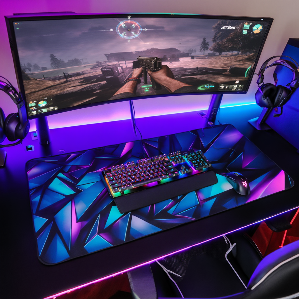 강플로 3D 논슬립 게이밍 장패드, 1개, 블루 14,200원