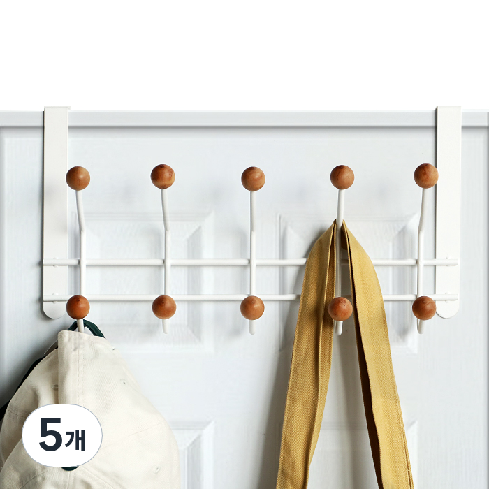 모노블 우드 도어훅 문걸이 행거 10구 34,500원
