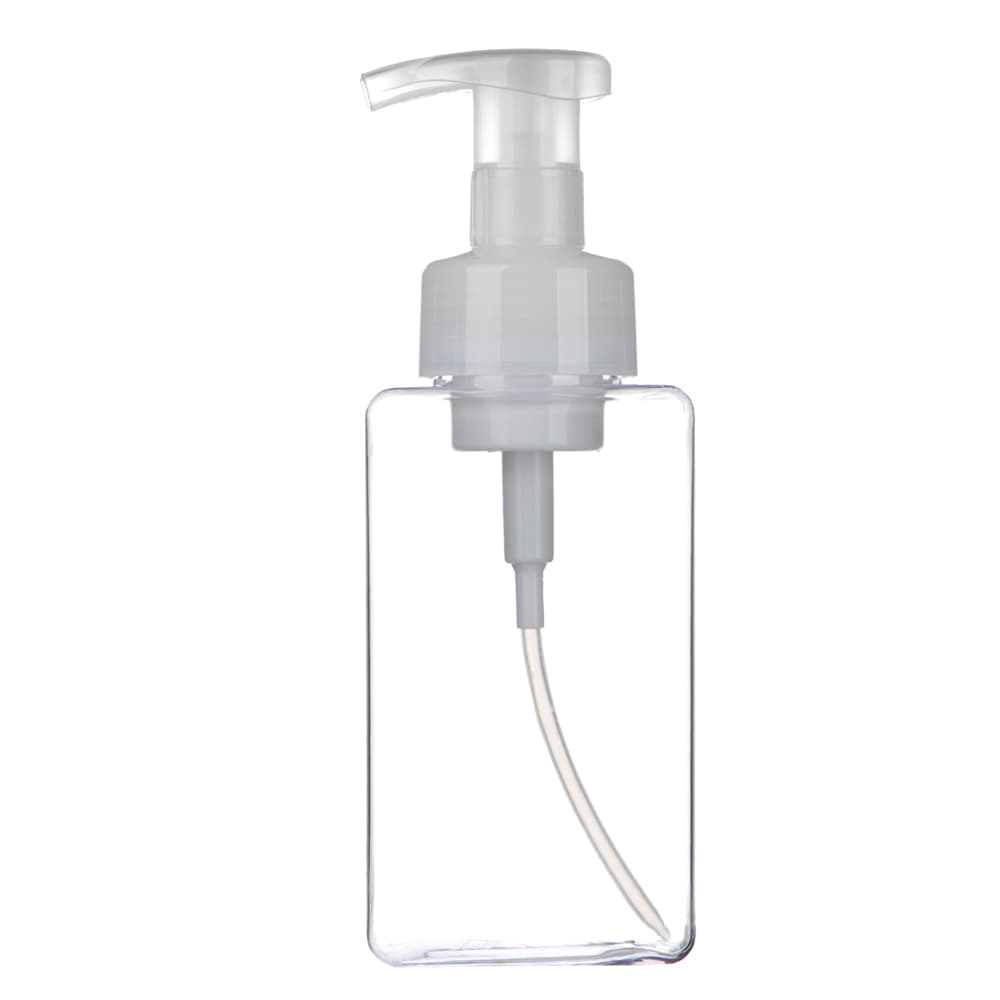 PETG 거품용기 사각 250ml,450ml, 1개, 450ml 투명 2,950원