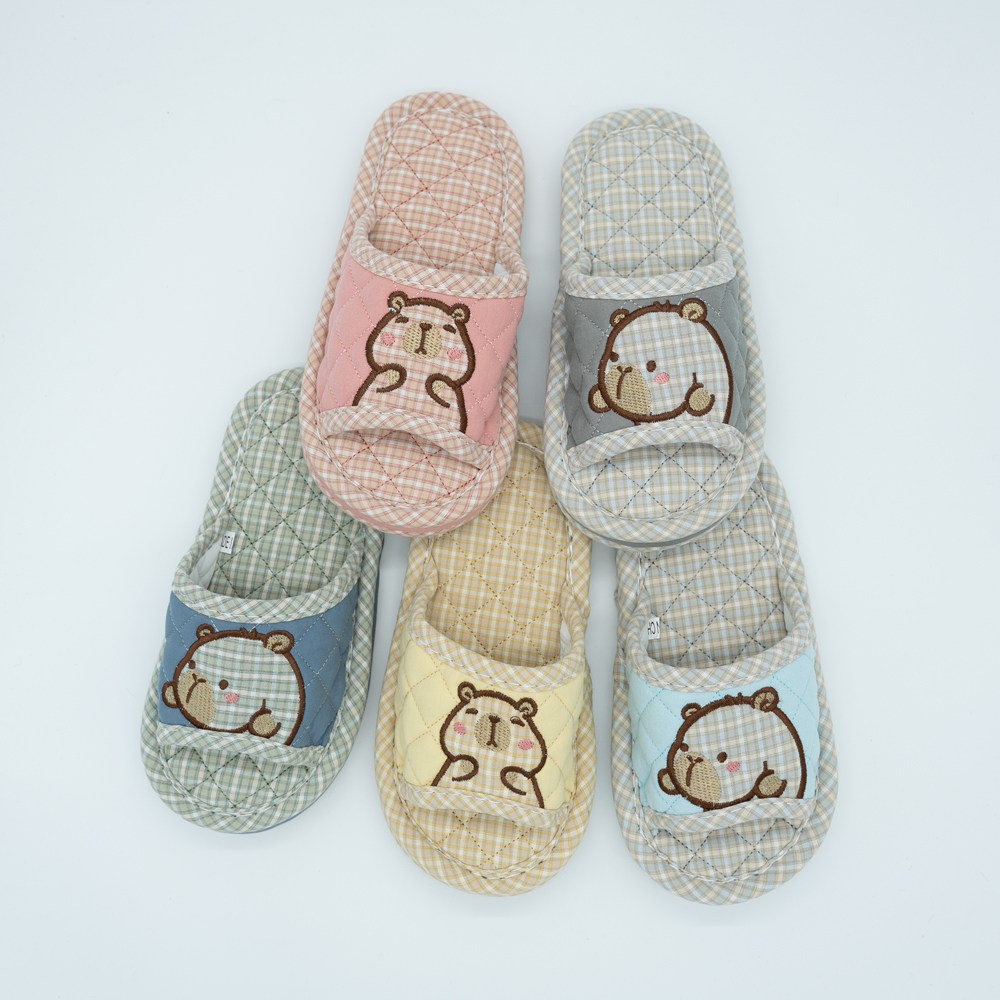 카피바라 면슬리퍼 키즈 아동 면실내화 거실화 층간소음방지 3중쿠션 7,900원