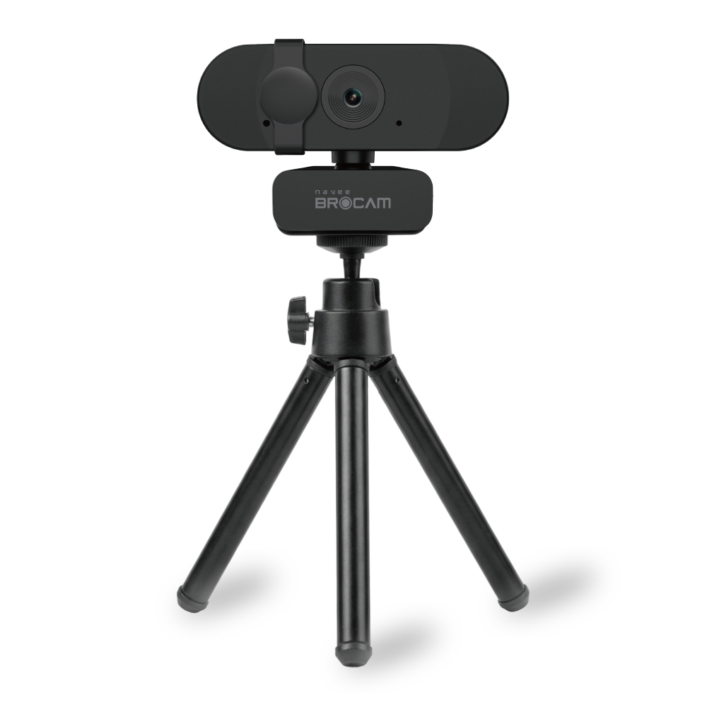 나비 브로캠 QHD 500만화소 웹캠 노트북 컴퓨터 화상카메라 듀얼마이크 자동초점조절 4K 업스케일링 NV76-CM400A, 블랙, 삼각대증정, 현재가 38,900원