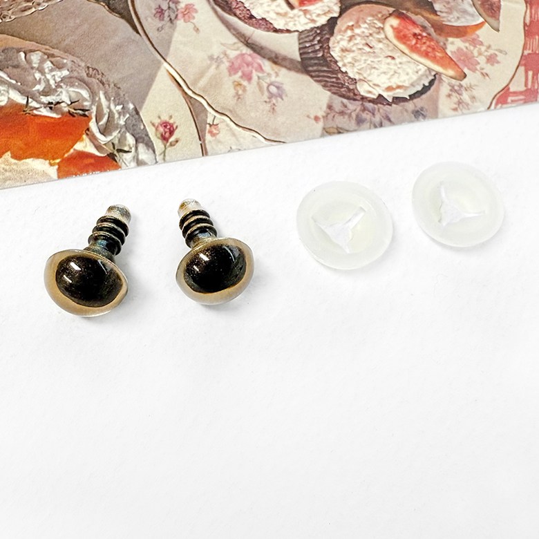 헤세드 뉴 크리스탈 인형눈 부엉이눈 고양이눈, 골드 10mm, 10개 2,100원