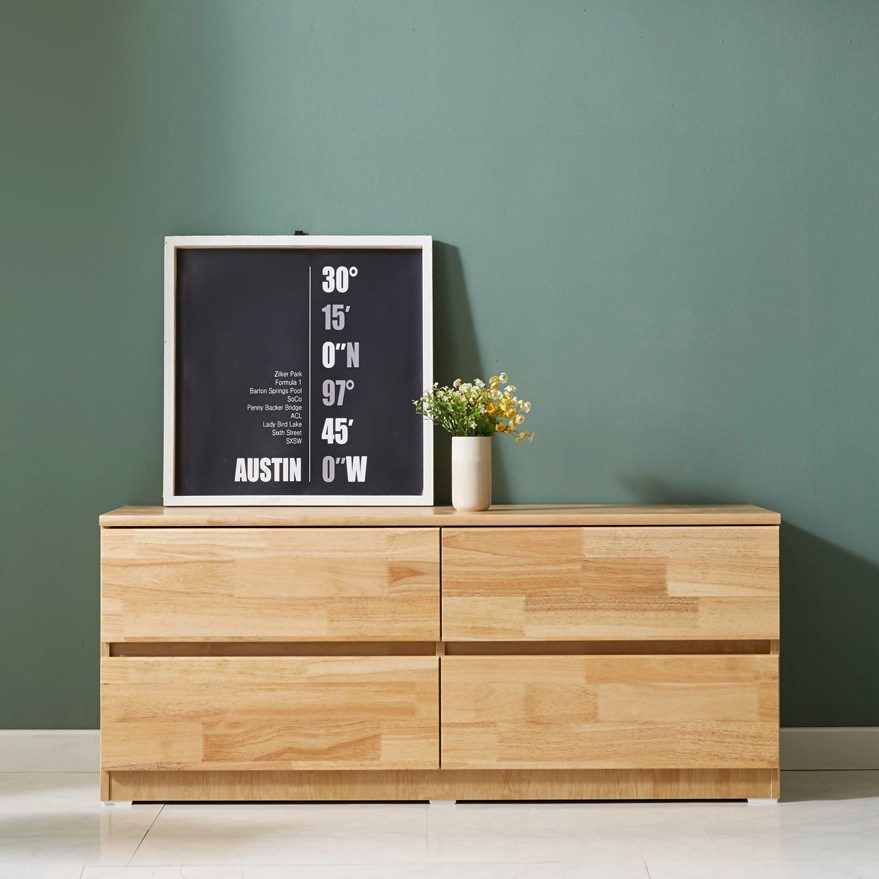 2단 원목 서랍장 러버 1200 (원색) 팀버스리빙, 원색, 4단 192,000원