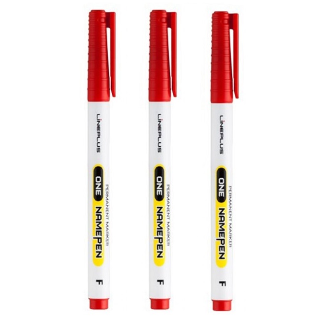 라인플러스 원 네임펜 단색 12입 1타 7,700원