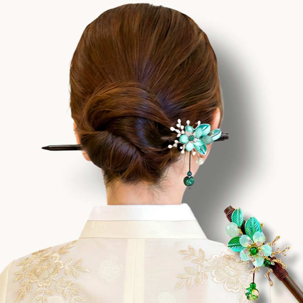 로지제이 꽃비녀 한복비녀 나무비녀 올림머리비녀 뒤꽂이 업스타일 헤어 9,900원