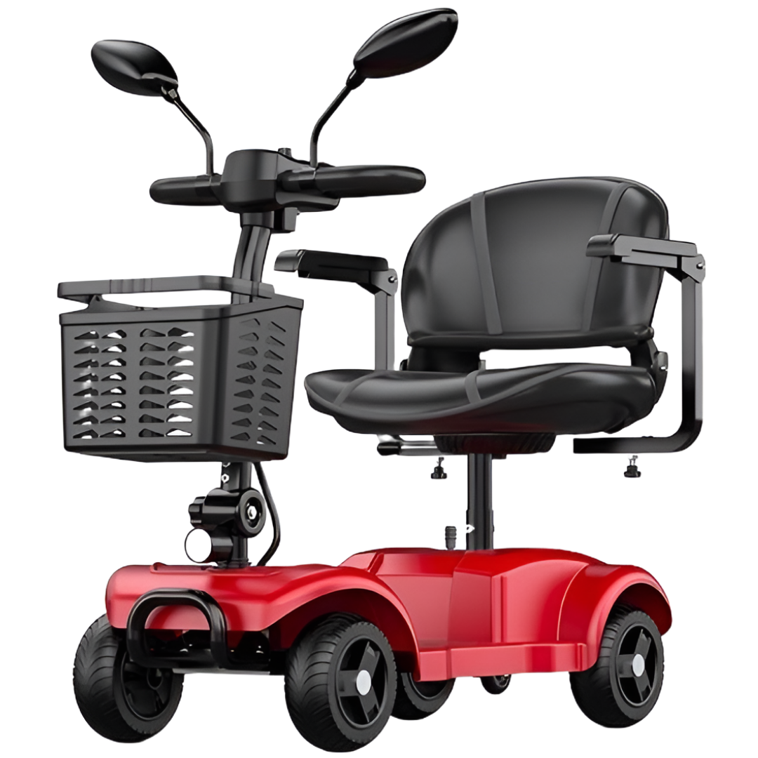위너시니 리튬배터리 노인전동차 접이식 소형 미니 노인 성인용 장애인 어르신 안전한 전기 전동 4륜 4발 고출력 스쿠터 전동차 오토바이, 1개 729,000원