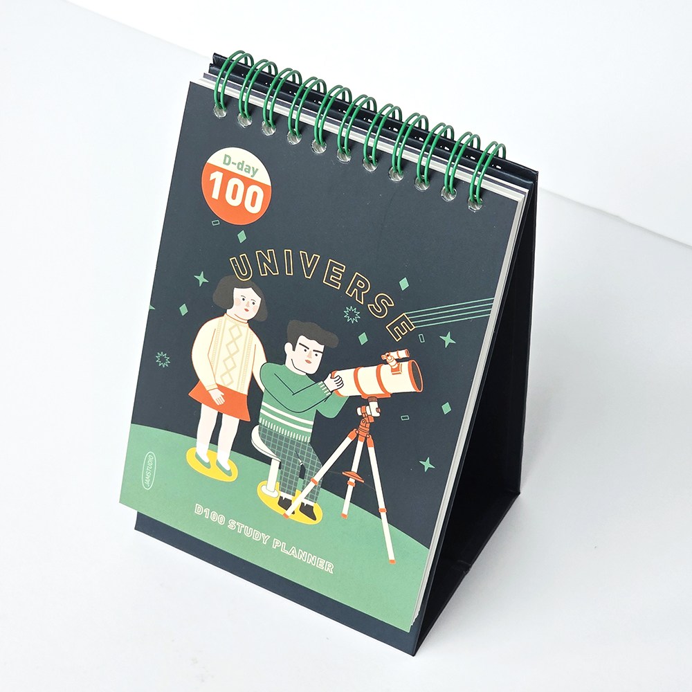 잼스튜디오 100일 스터디플래너 디데이카렌더, 01딥그린 10,500원