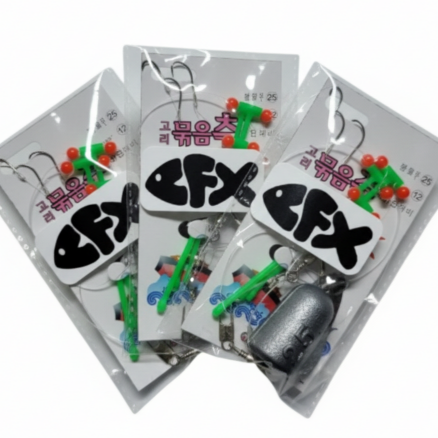 CFX 원투 낚시 묶음추, 1세트, 8개입 12,000원