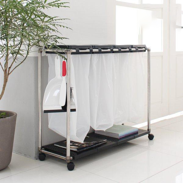 [공간앤] 대용량 튼튼 비닐 4단 분리수거함 / 전용 비닐 _전용스티커 포함 / 27,280원