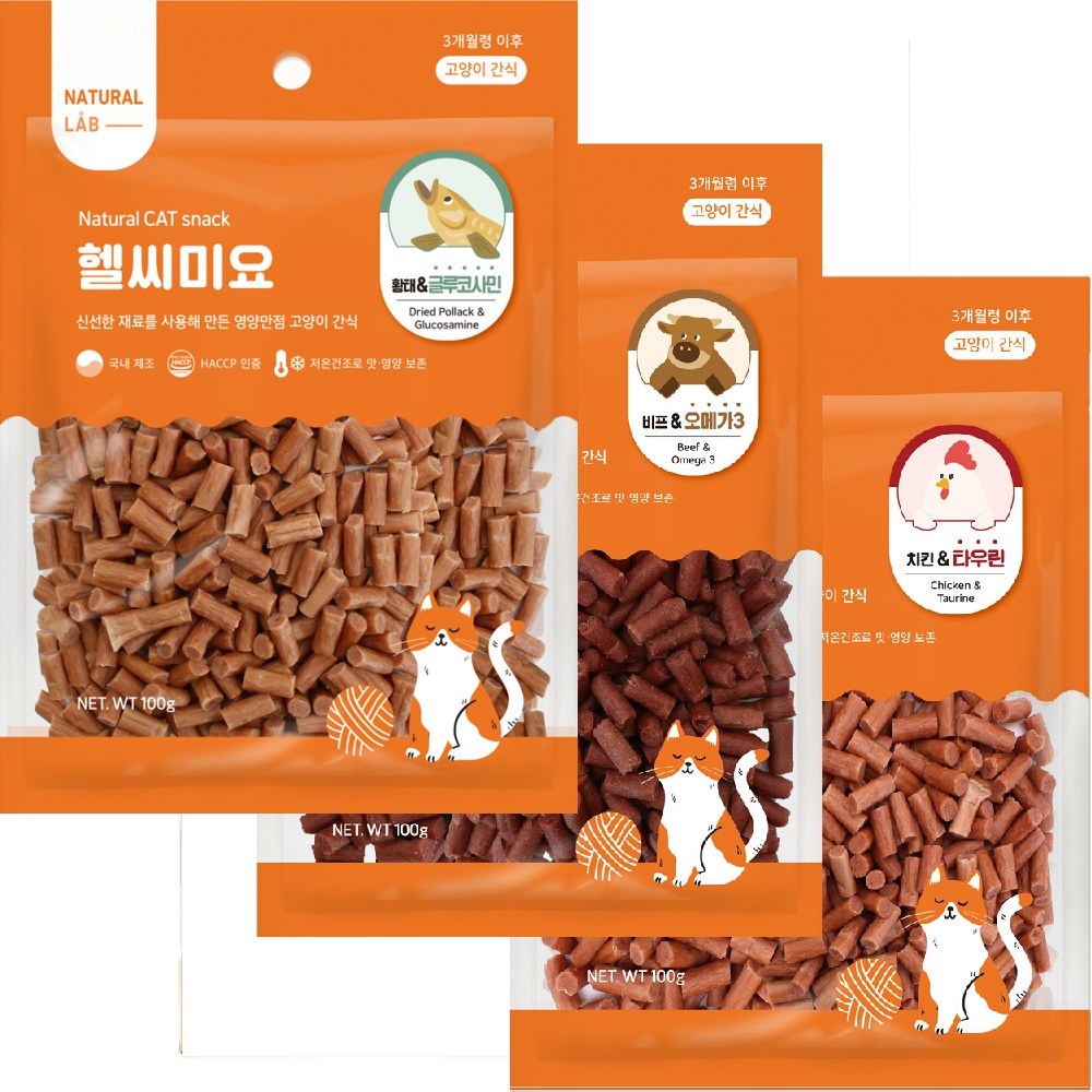 네츄럴랩 헬씨미요 고양이간식 15,600원