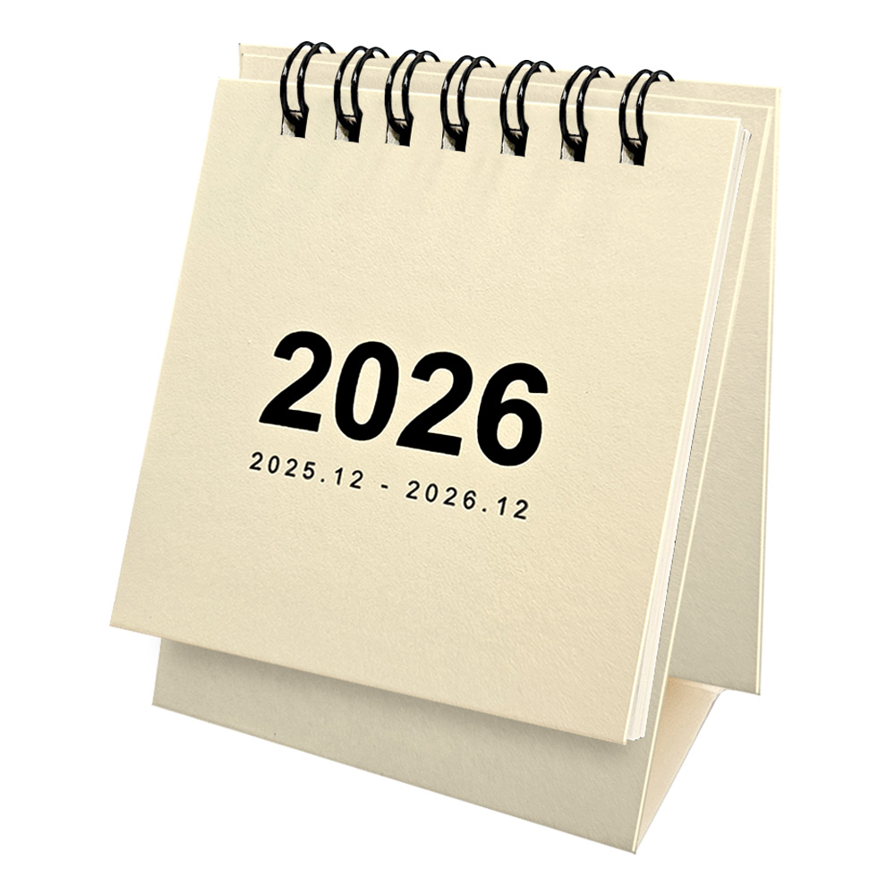 2026년 책상 탁상 달력 데스크 스탠딩 캘린더 연휴표시, 2개, 아이보리 8,900원