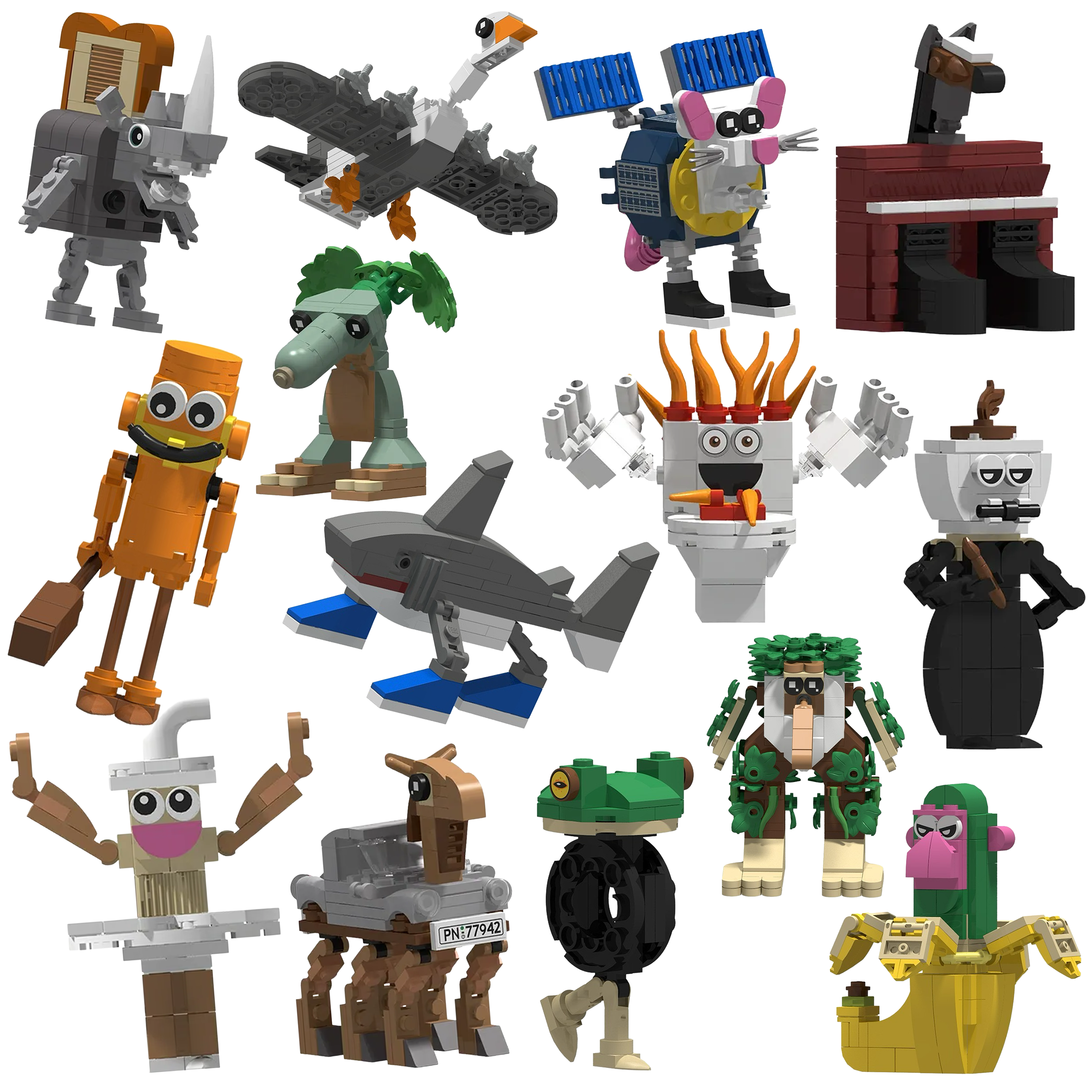 이탈리안 브레인롯 블록 주요캐릭터 14종세트, 1개 25,900원